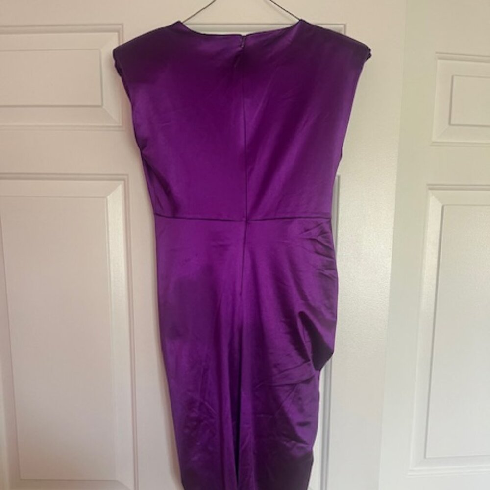 EXPRESS SATIN RUCHED COCKTAIL DRESS - Picture 5 of 5